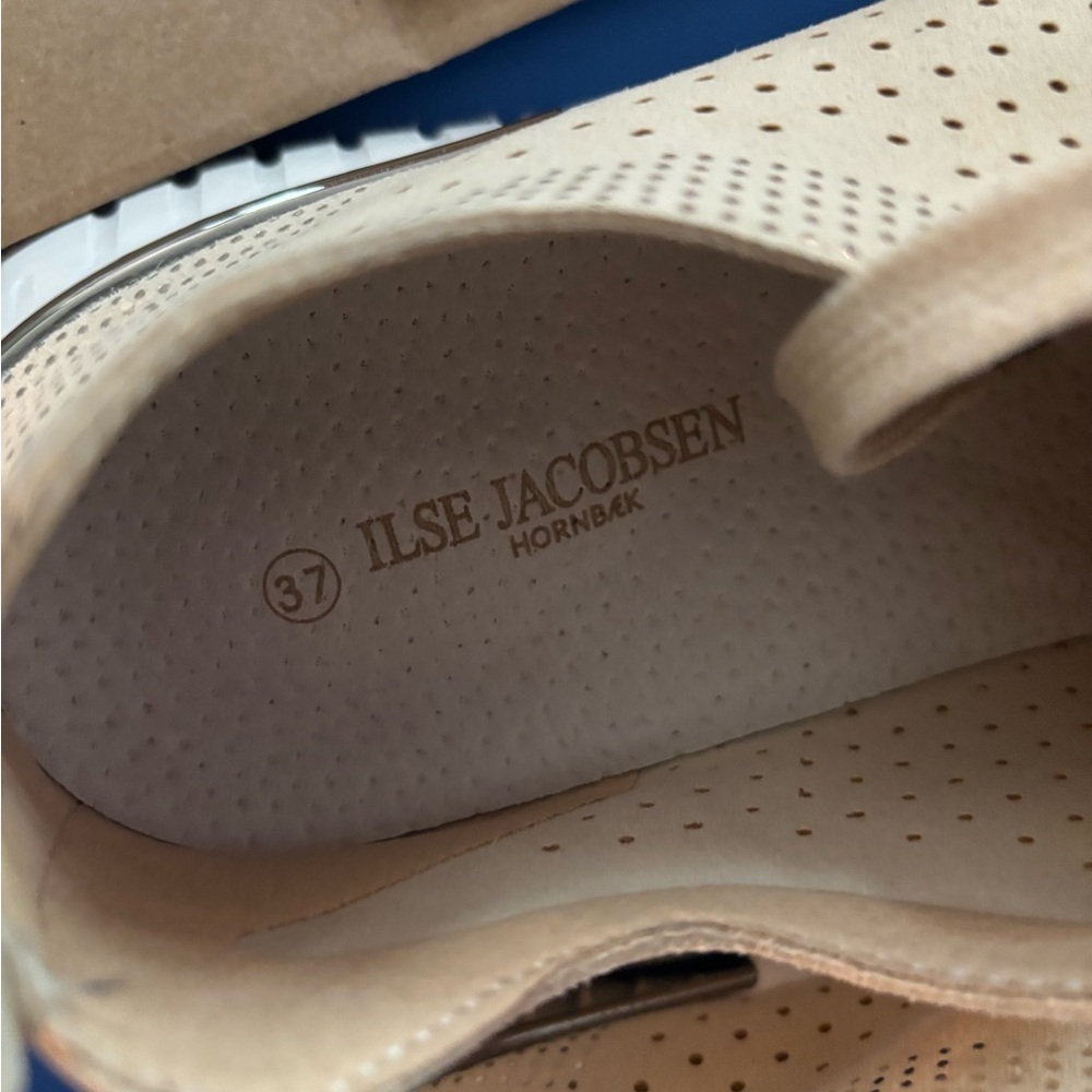 Ilse Jacobsen Cream Sneakers Breathable Knit Design - Picture 11 of 11